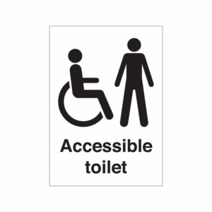 Accessible Male Toilet Sign