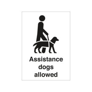 Assistance Dogs Allowed Signs