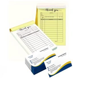 Receipt Book & Business Cards Promotional Combo