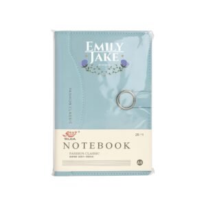 A5  Leather Business Notebook Diary Journal, Magnetic Flap Closure with sleek metal accessory,192 pages, 80 gsm