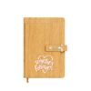 A5 Bamboo Cover Journal | 40 Unruled 100 GSM Pages | Eco-Friendly Stationery Gift for Writers, Thinkers, Artists & Travelers – Brown