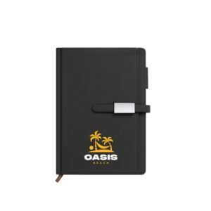 Premium PU Leather A5 Office Notebook Diary Journal with Smart Magnetic Flap Closure