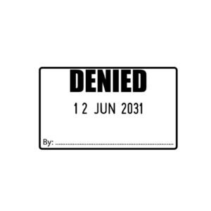 Denied Date Stamp