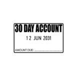 30 Day Account Date Stamp