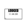 Lodged Date Stamp