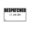 Despatched Date Stamp