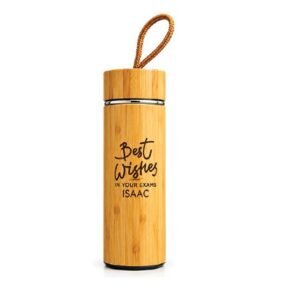 Success Gifts in Uganda – Personalized Bamboo Flask for Exam Success