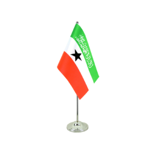 Table Flag with Chrome Stand – Desk & Office Flag