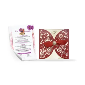 Silk Rustic Invitation Cards