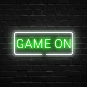 Game On Greeny Neon Sign