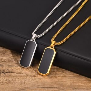 Geometric Pendant Necklace Gift for Men