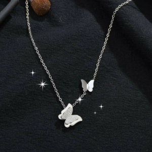 Double Butterfly Charm Chain Foot Gift for Women