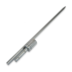Hammer In Steel Ground Stake Spike with Rotating Spindle: Feather Flag Pole Base