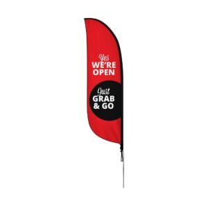 We are Open Teardrop Flags(4meters)